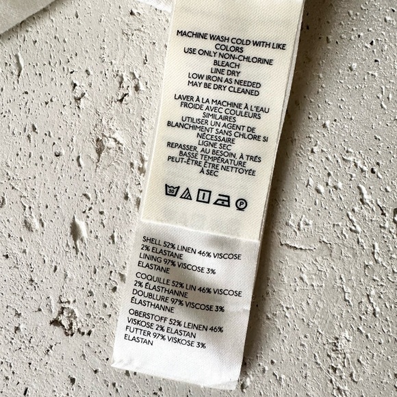 Anthropologie Cap Sleeve Collared Linen Rouched Mini Dress Medium. Summer dress - Picture 10 of 15